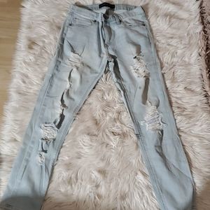 **Express Girlfriend Ripped Jeans Size 4 Amazing Condition**